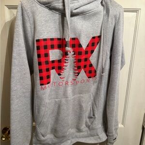 Gray and Red RaveX pullover